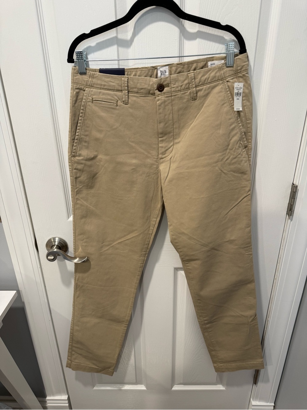GAP Men's Tan Chino Pants - Straight Fit